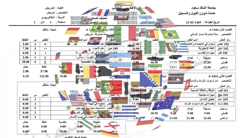 ترجمة سجل أكاديمي